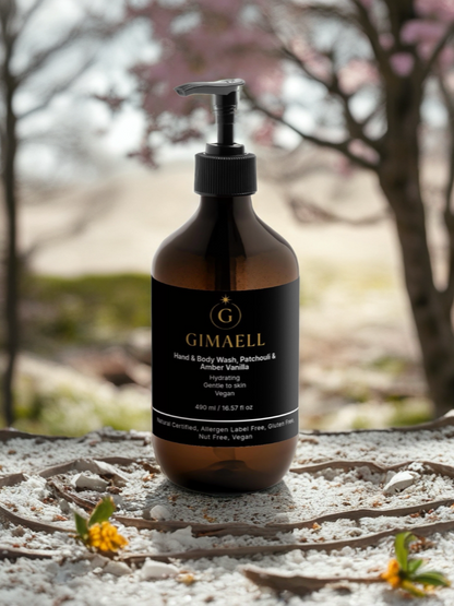 Hand & Body Wash, Patchouli & Amber Vanilla