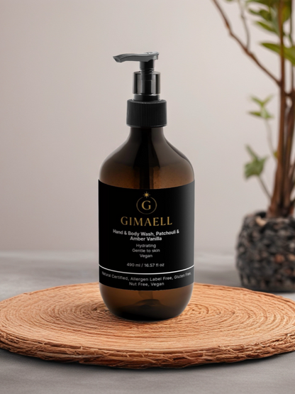 Hand & Body Wash, Patchouli & Amber Vanilla